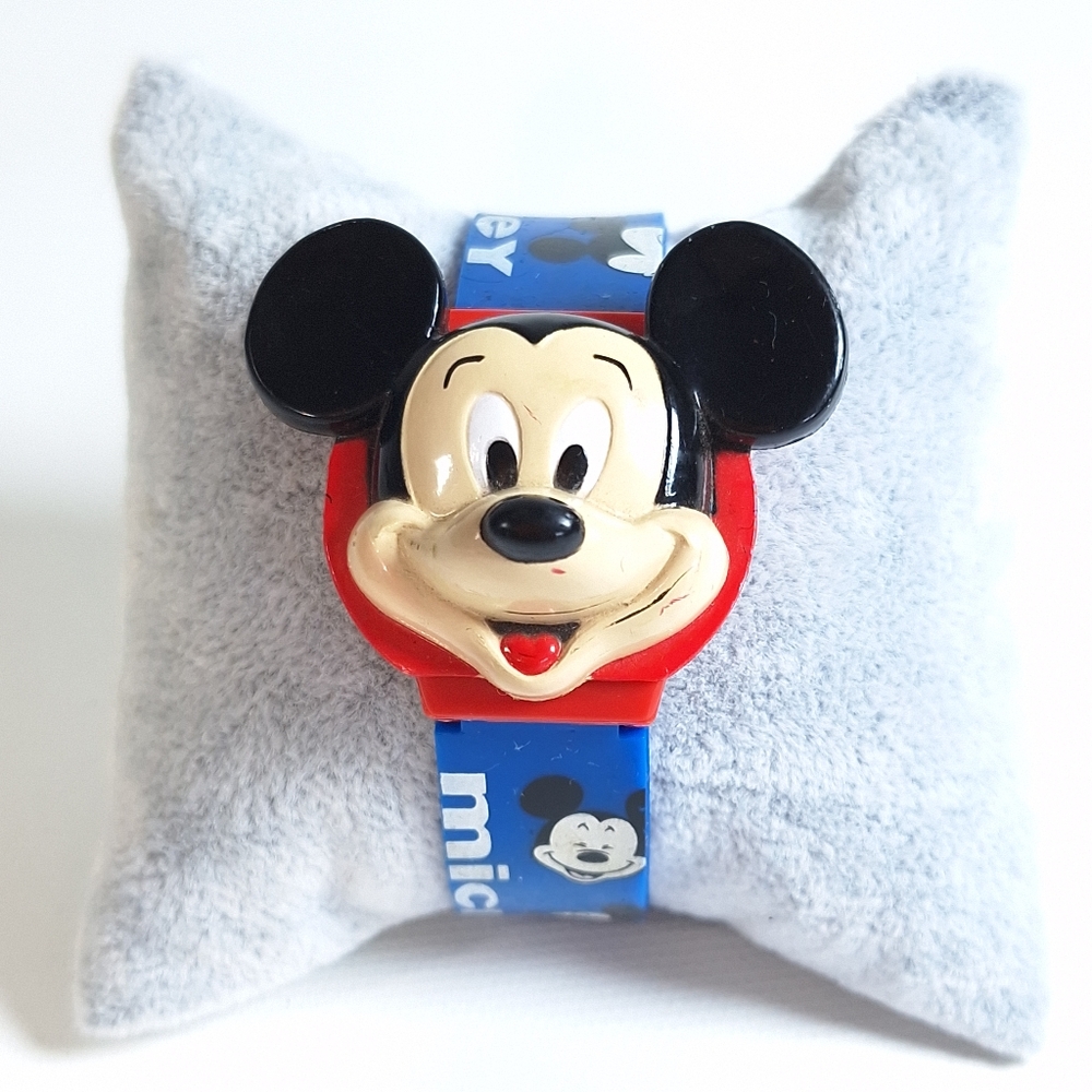 Disney Children's Mickey Mouse LCD Screen Watch, New Battery